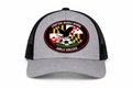 Heather Grey and Black Trucker