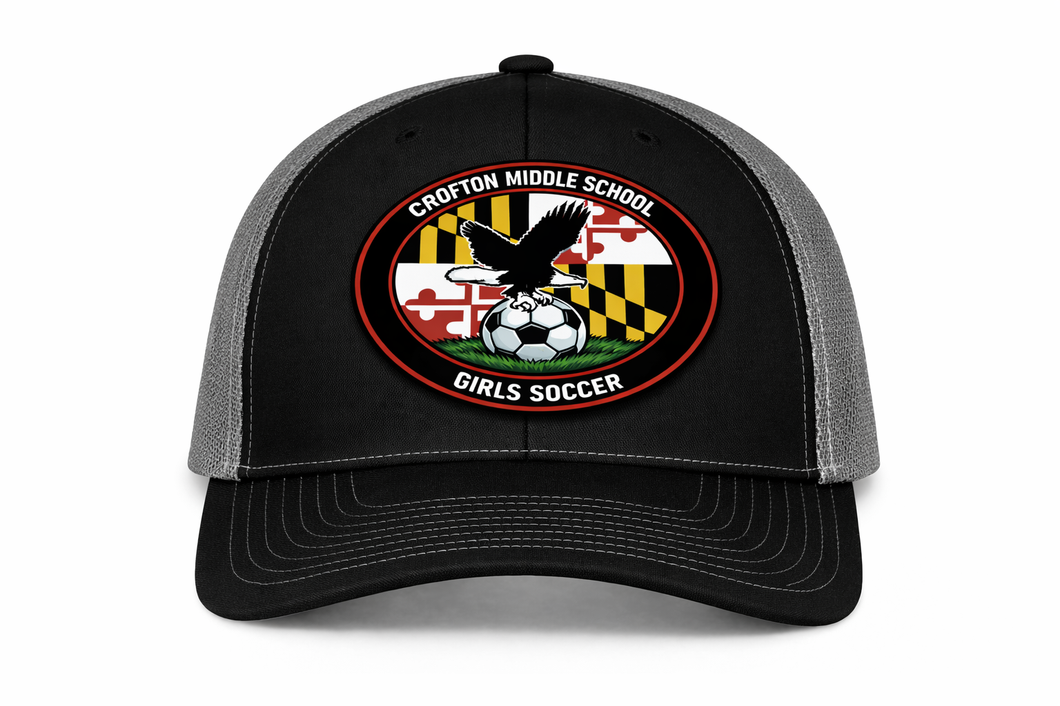 Black and Grey Trucker Hat