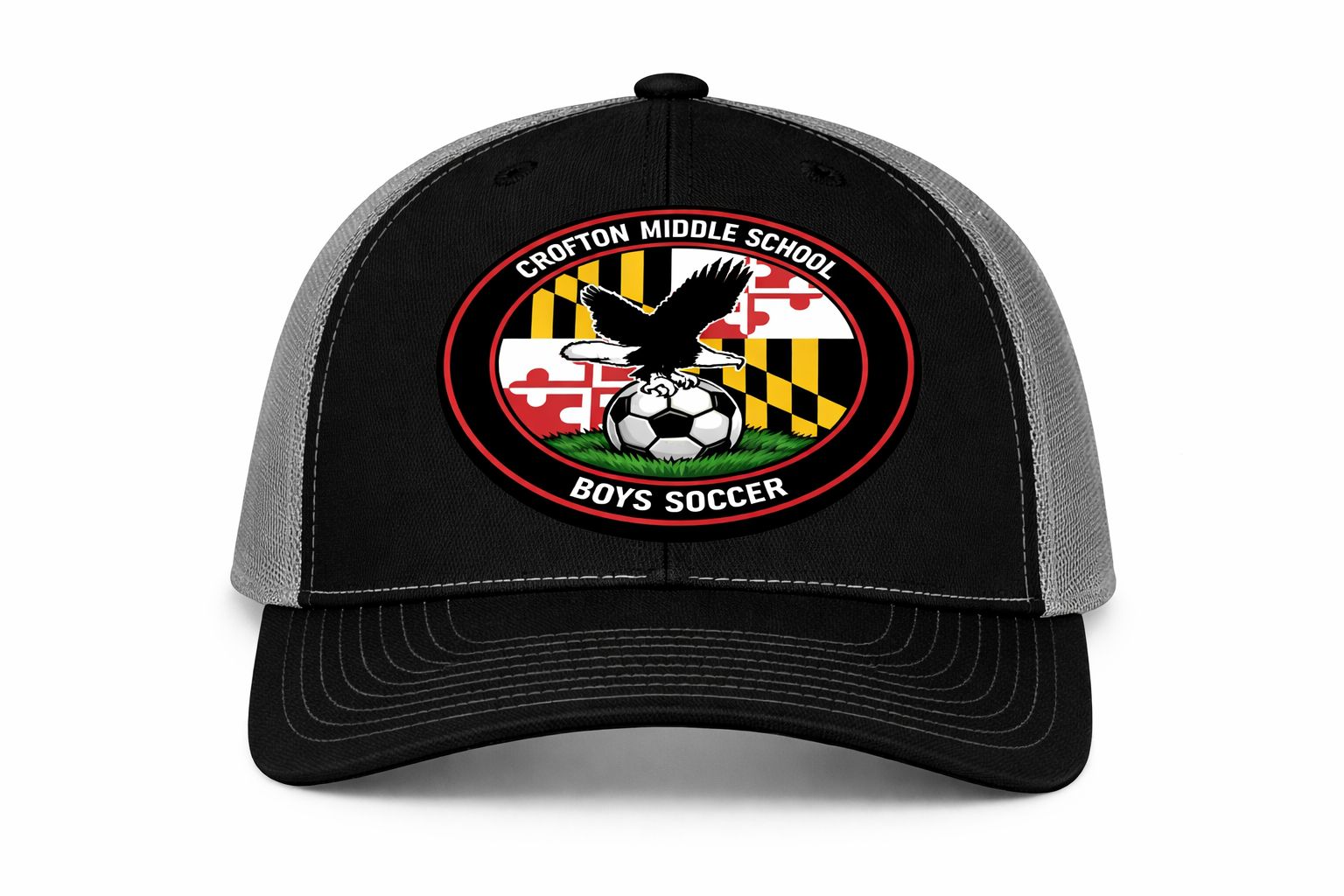 Black and Grey Trucker Hat