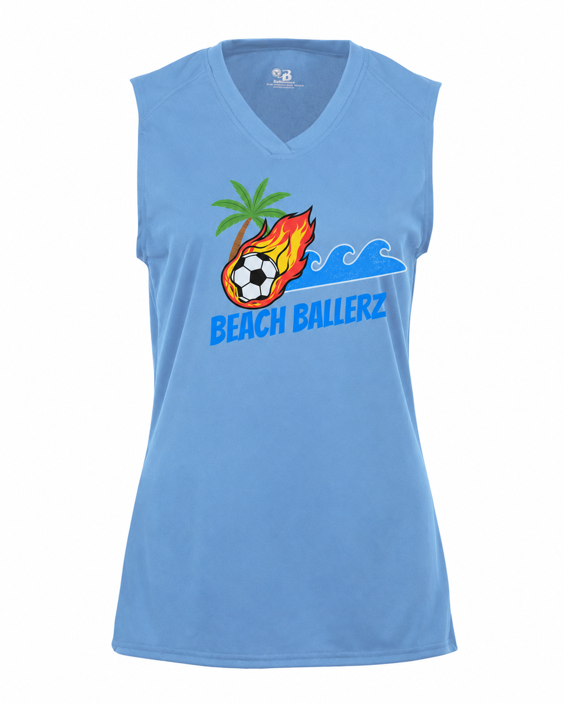Beech Ballerz Columbia Blue Wide Sleeve Tank