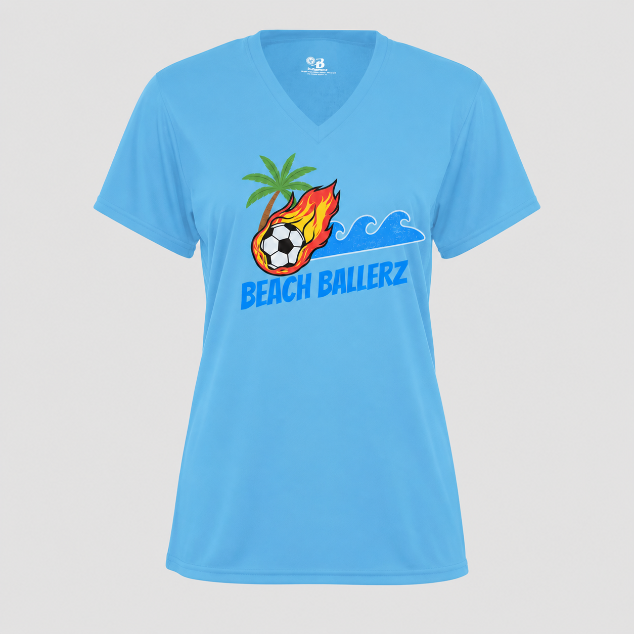Beech Ballerz Women's Columbia Blue Tech T