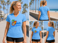 Beech Ballerz Women's Columbia Blue Tech T