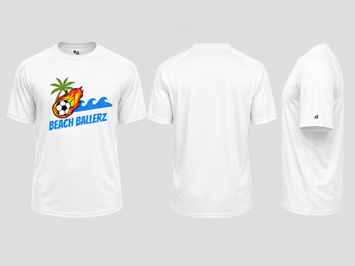 Beech Ballerz Men's White Tech T