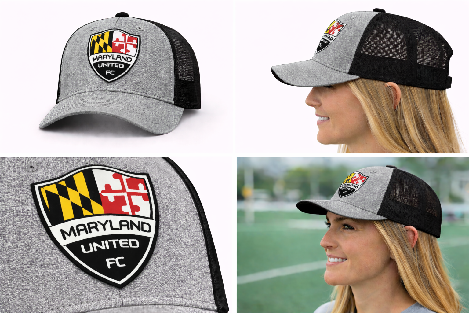 Maryland United leather with Grey and Black Hat