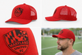 Maryland United Red Leather on Red hat
