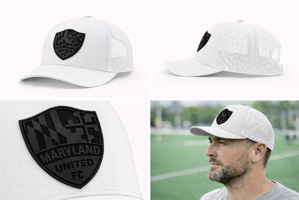 Maryland United Black leather with White hat