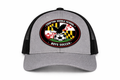 Heather Grey and Black Trucker