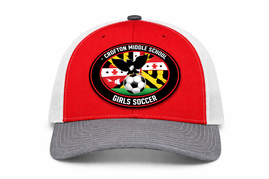 Heather Grey and Black Trucker